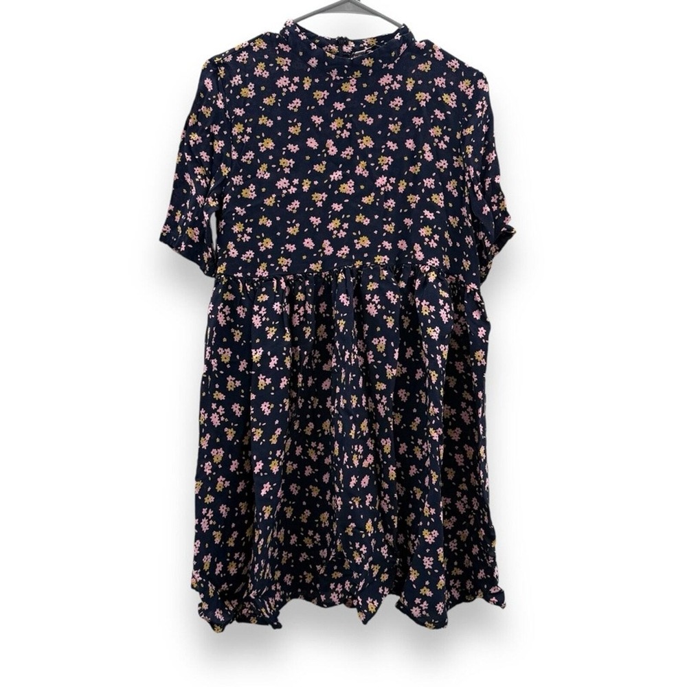 Anthropologie Numph Matthia Baby Doll Dress Women's 34 Floral Empire Casual Boho